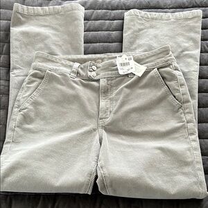 American Eagle Outfitters Light Gray Corduroy Pants
